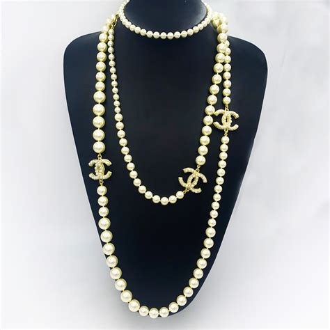 chanel pearl necklace review|Chanel pearl necklace price list.